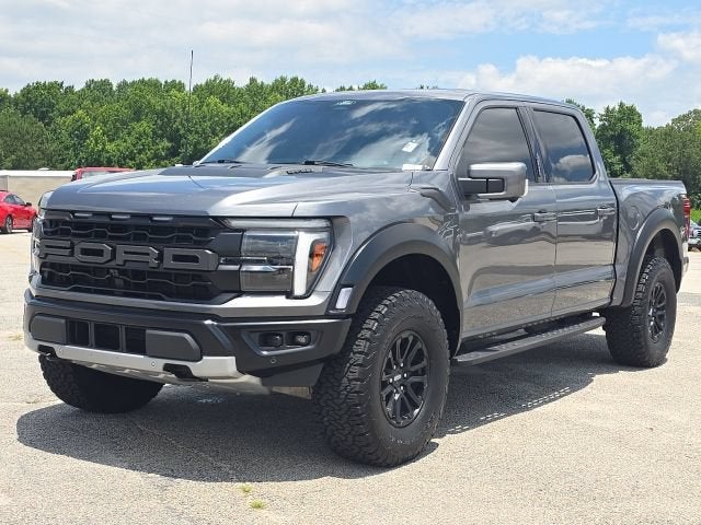 2024 Ford F-150 Raptor in Gray — front three-quarter view