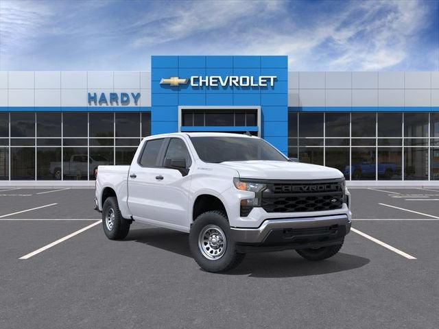 2026 Chevrolet Silverado 1500 WT in Summit White — front three-quarter view