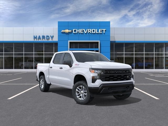 2026 Chevrolet Silverado 1500 WT in Summit White — front three-quarter view
