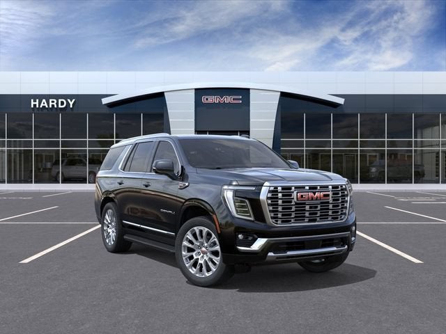 2026 GMC Yukon Denali in Onyx Black — front three-quarter view