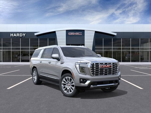 2026 GMC Yukon XL Denali in Sterling Metallic — front three-quarter view