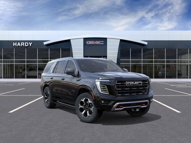 2026 GMC Yukon AT4 Ultimate in Onyx Black — front three-quarter view