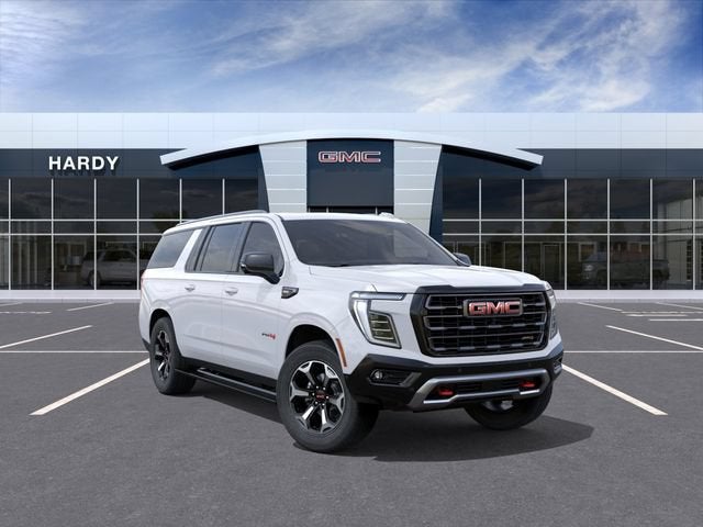 2026 GMC Yukon XL AT4 Ultimate in Summit White — front three-quarter view