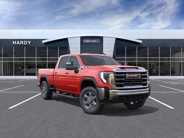2026 GMC Sierra 2500 HD SLE in Cardinal Red — front three-quarter view