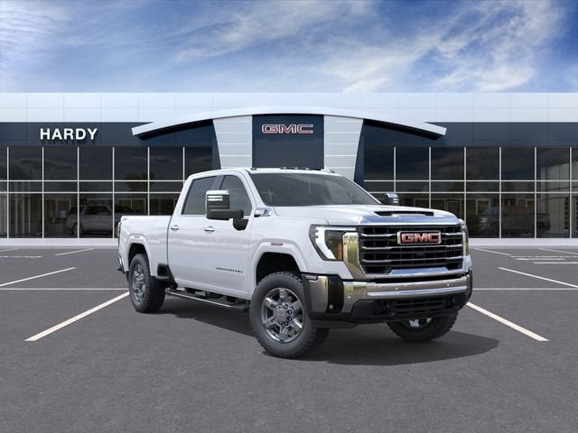 2026 GMC Sierra 2500 HD SLT in Summit White — front three-quarter view