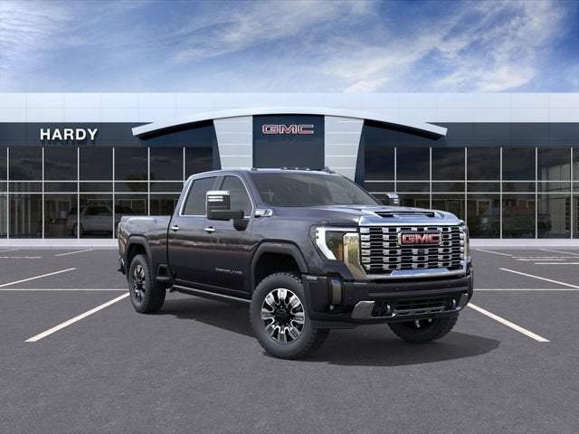 2026 GMC Sierra 2500 HD Denali in Titanium Rush Metallic — front three-quarter view
