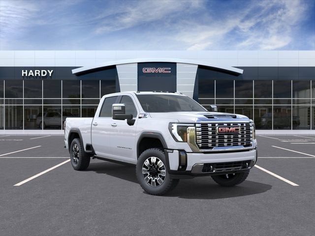 2026 GMC Sierra 2500 HD Denali in Summit White — front three-quarter view