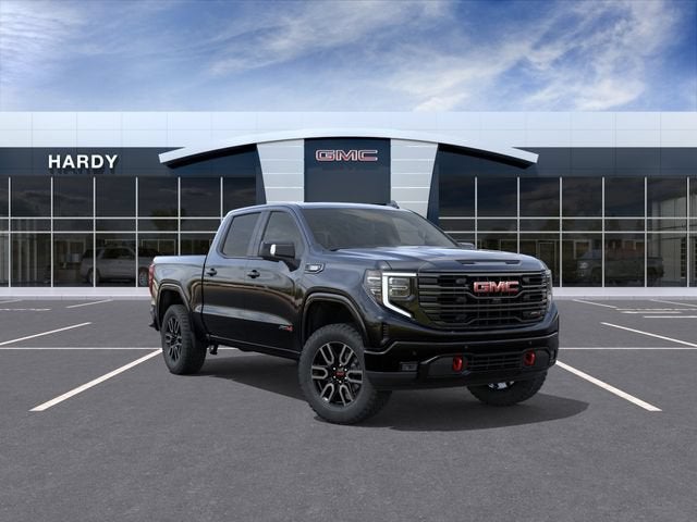 2026 GMC Sierra 1500 AT4 in Onyx Black — front three-quarter view