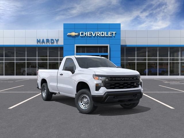 2026 Chevrolet Silverado 1500 WT in Summit White — front three-quarter view