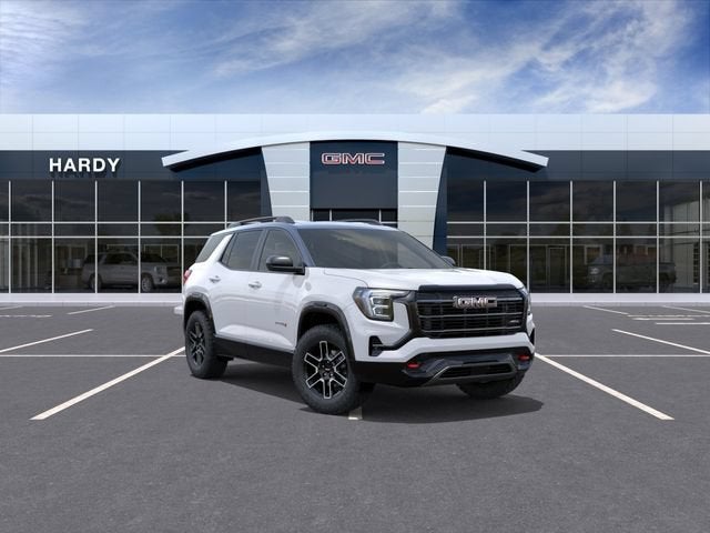 2027 GMC Terrain AWD AT4 in Summit White — front three-quarter view