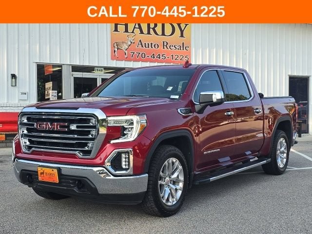 2022 GMC Sierra 1500 Limited SLT in Cayenne Red Tintcoat — front three-quarter view