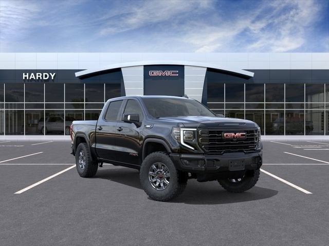 2026 GMC Sierra 1500 AT4X in Onyx Black — front three-quarter view