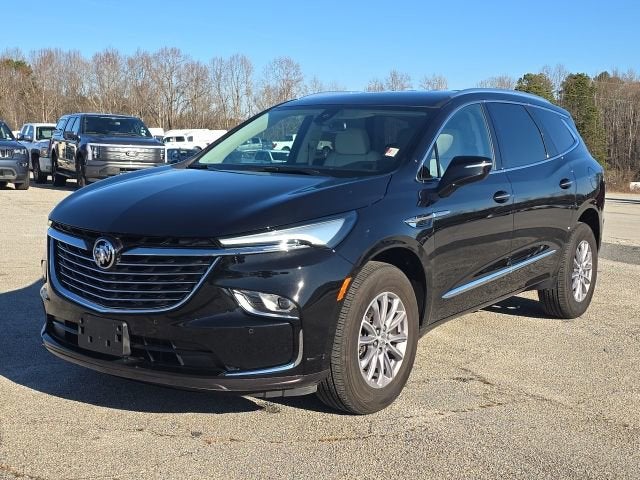 2023 Buick Enclave Essence in Ebony Twilight Metallic — front three-quarter view