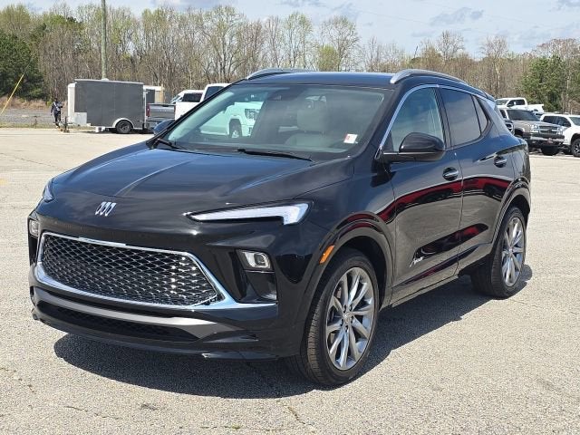 2024 Buick Encore GX Avenir in Ebony Twilight Metallic — front three-quarter view