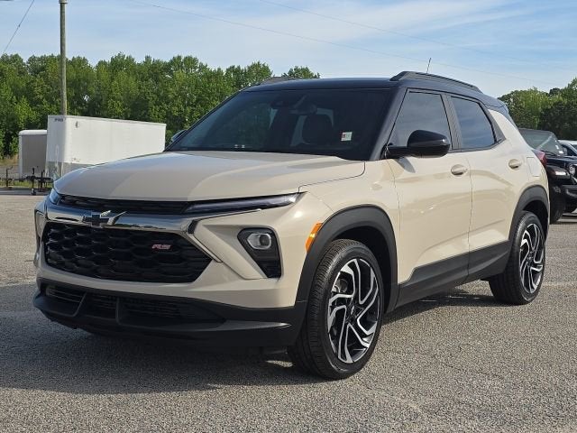 2026 Chevrolet Trailblazer RS in White Sands — front three-quarter view